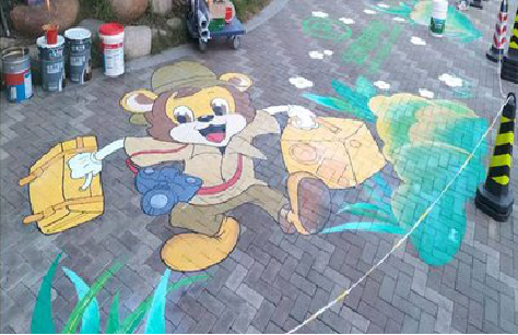 惠安夏季画地面彩绘会遇到的问题