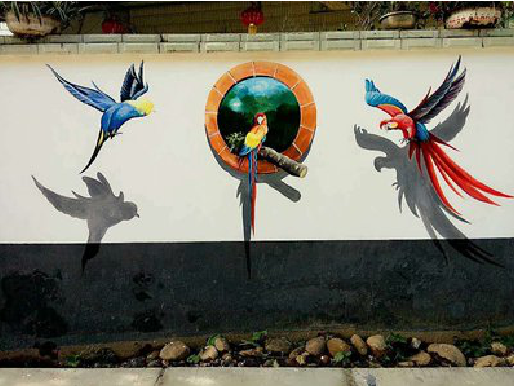 惠安视觉错位-3D墙绘设计