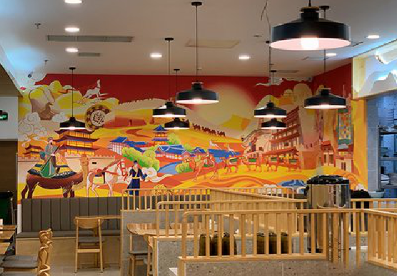 惠安商业空间彩绘介绍。