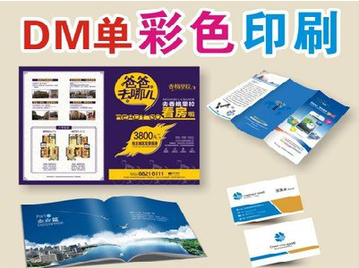 惠安单页印刷,色彩搭配简单。