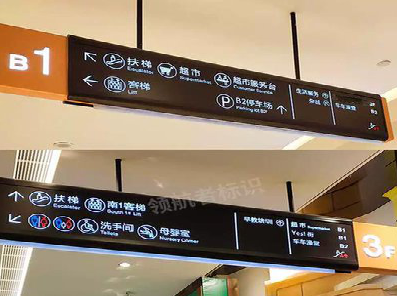 惠安如何通过商场标识牌引导客流分布?